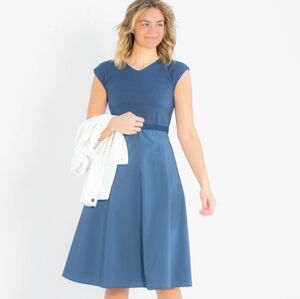 Cap Sleeve Kate Midi Dress